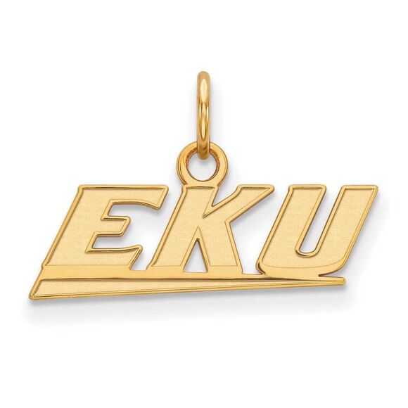 10k Yellow Gold Eastern Kentucky U XS (Tiny) Mascot Charm or Pendant - Picture 1 of 2